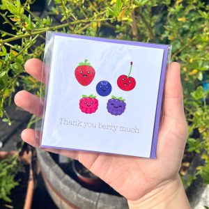Bothy bakery punny cards | Thank you berry much